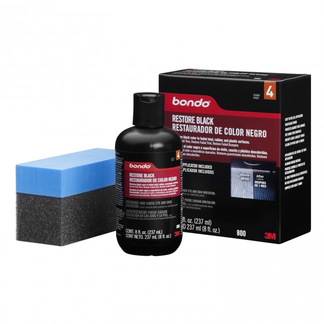 Dung dịch phục hội lám mới nhựa đen 3M PN0800 Pondo Restore Black. Dung tích 237ml